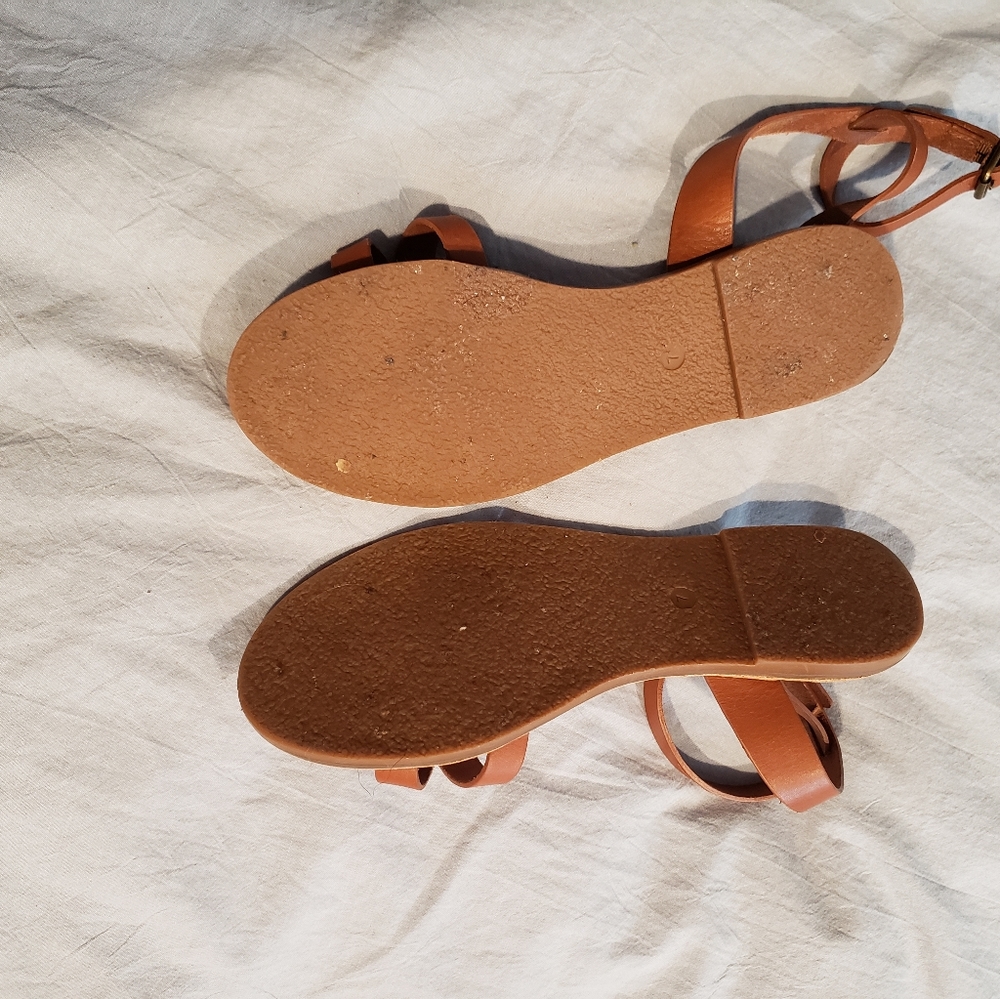 Madewell Brown Leather Sandals - Picture 5 of 6